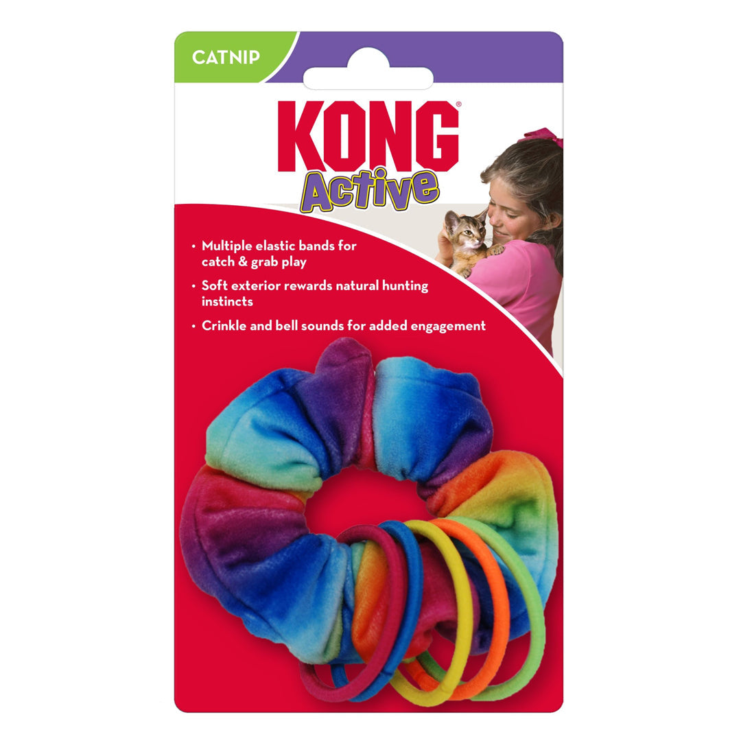 KONG Active Scrunchie Catnip Toy Multi-Color 1ea/One Size - Bark & Beyond