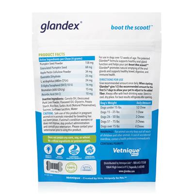 Glandex Anal Gland Soft Chews for Dogs 30ct
