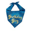Birthday Boy Blue & Gold Dog Bandana