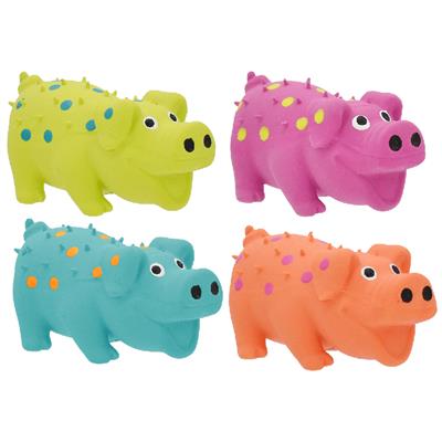 MULTIPET Globkens Pig Mini 4" Dog Toy Assorted Colors