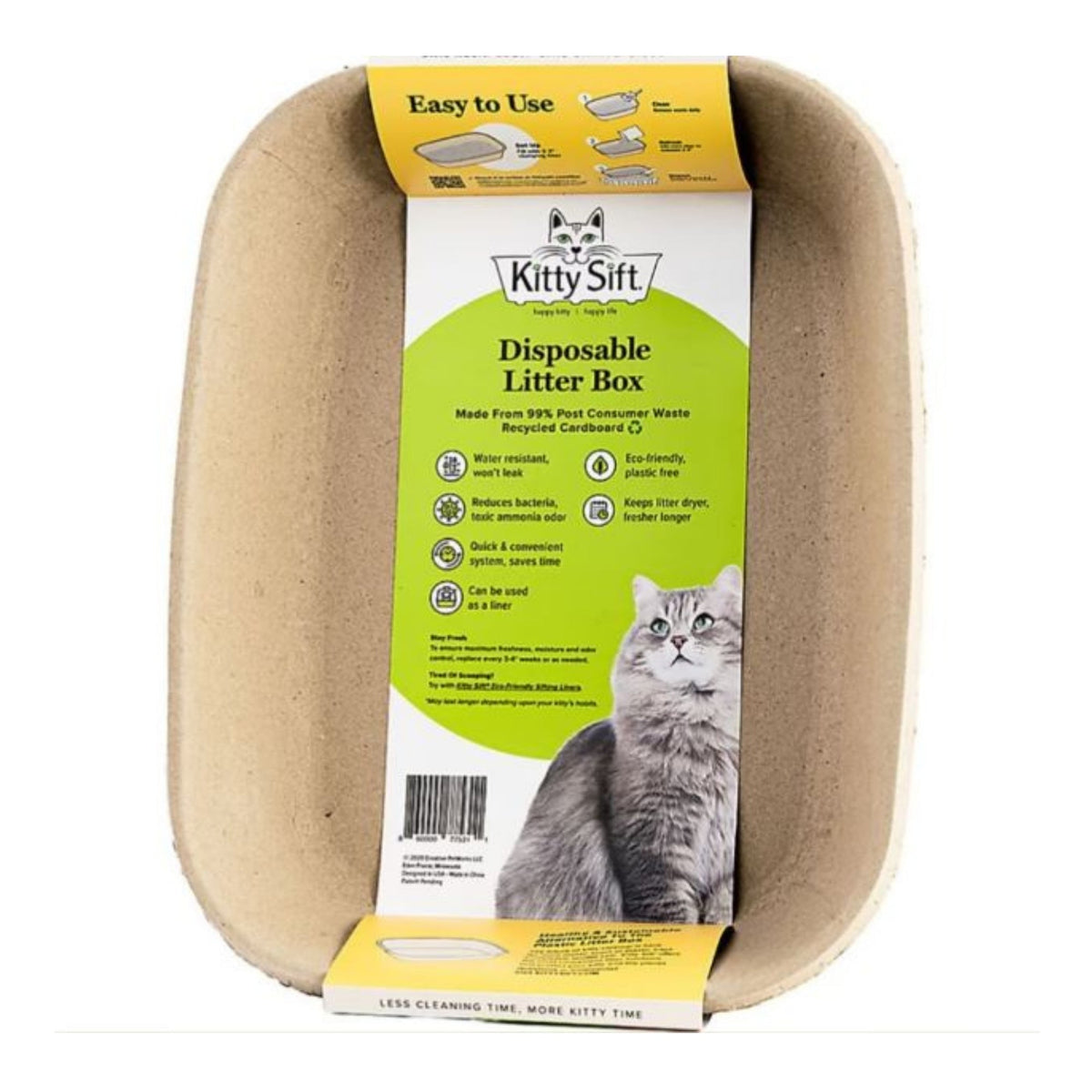 Kitty Sift Disposable Cat Litter Box Large - Bark & Beyond
