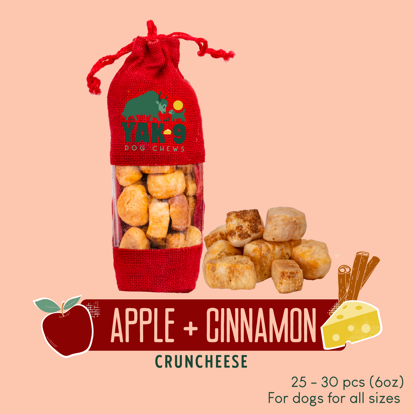 Apple Cinnamon Chews for Dogs