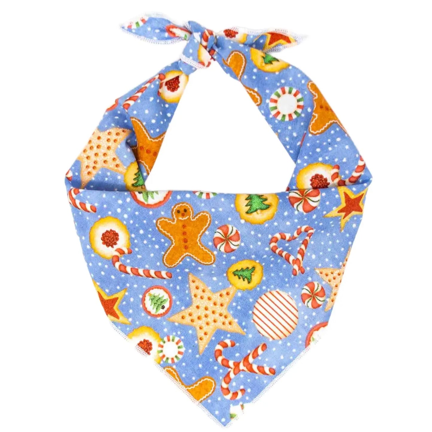 Gingerbread & Candy Canes Christmas Dog Bandana Hunter K9
