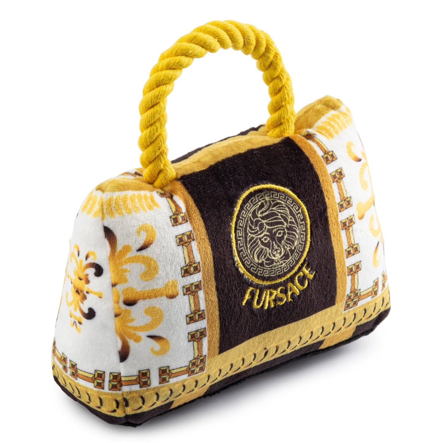 Fursace Handbag | Squeaky Plush Dog Toy with Crinkle & Mesh Lining