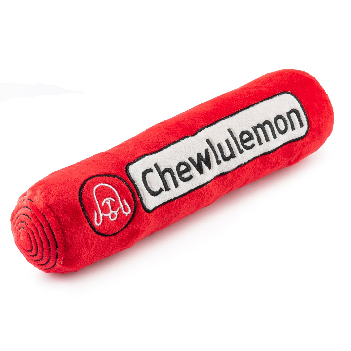 Chewlulemon Yoga Mat | Squeaky Plush Dog Toy with Crinkle & Mesh Lining