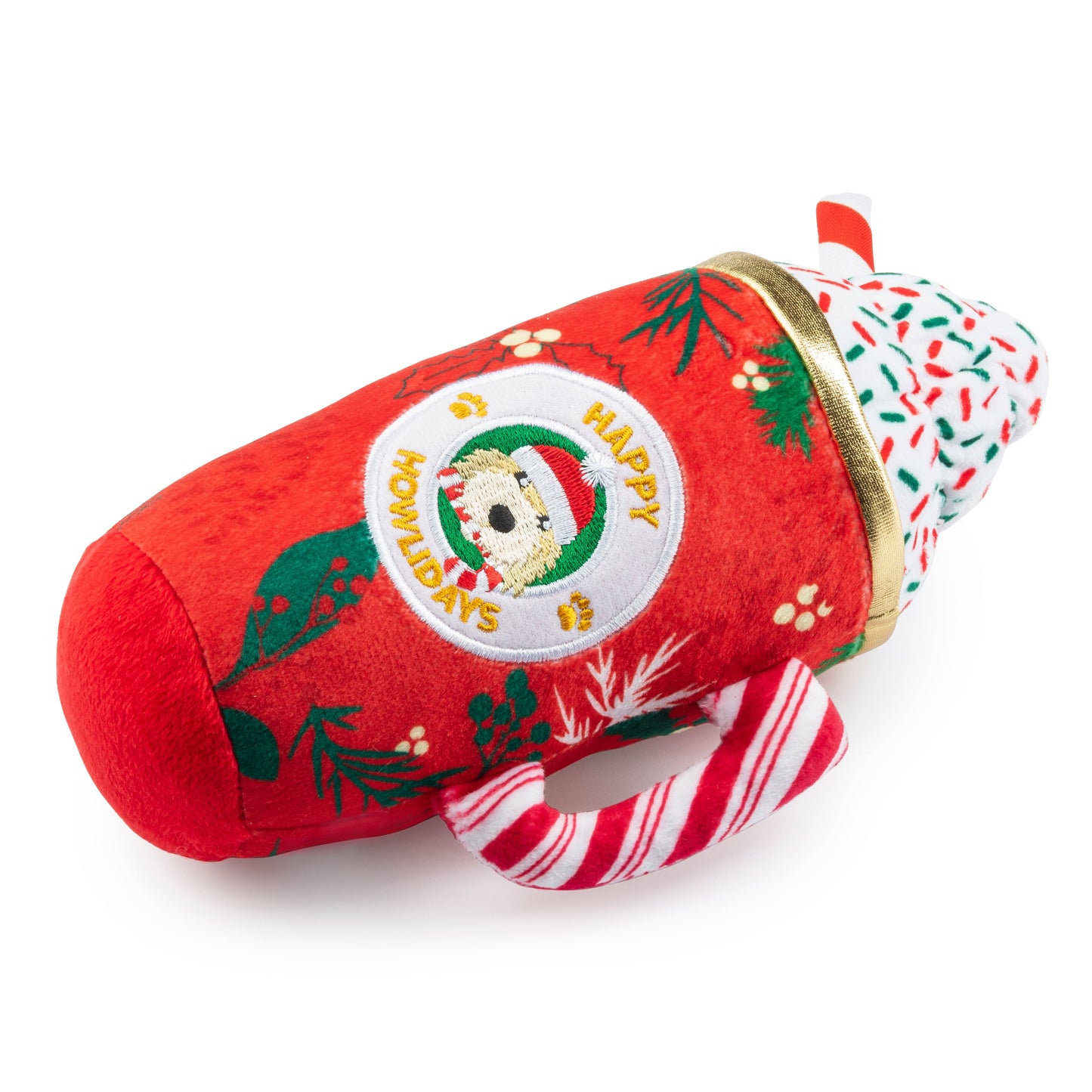 Howliday Cheer Mug Holiday Christmas Plush Dog Toy