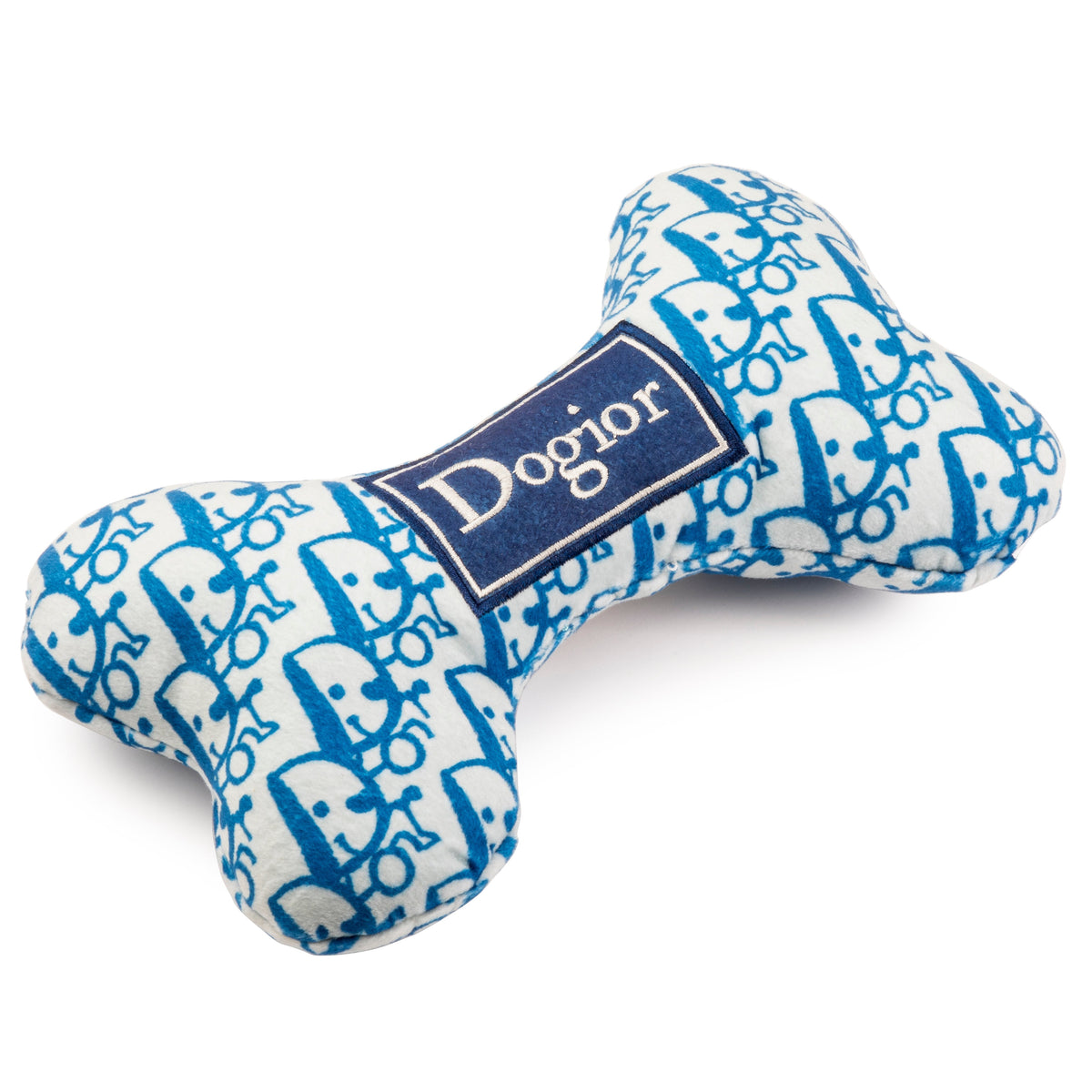 Dogior Bone | Squeaky Plush Dog Toy with Crinkle & Mesh Lining