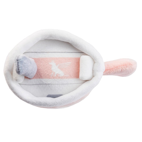 Snuggly Cup - Blush | Squeaky Plush Dog Toy with Crinkle & Mesh Lining