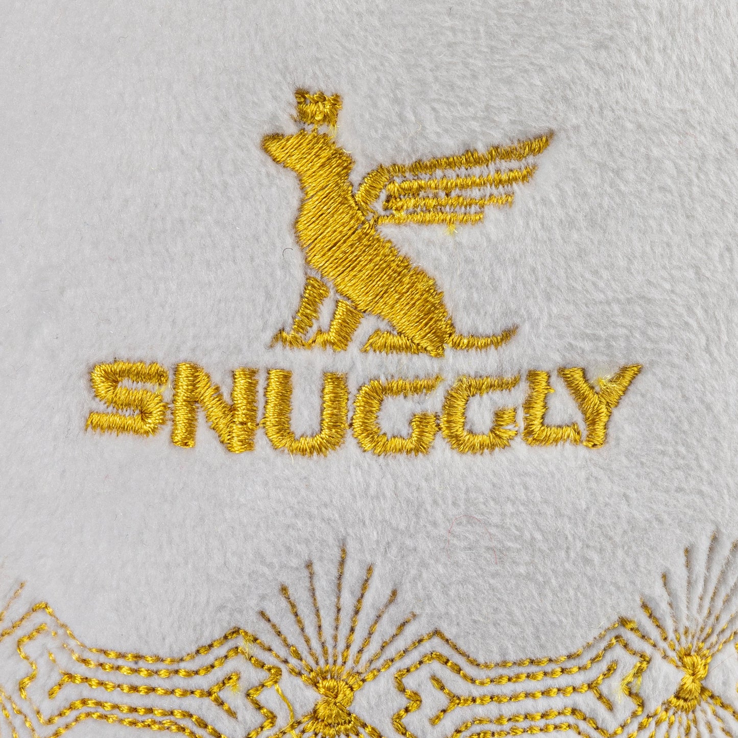 Holiday Snuggly Cup - Ivory Christmas Plush Dog Toy | Squeaky Plush Dog Toy with Crinkle & Mesh Lining
