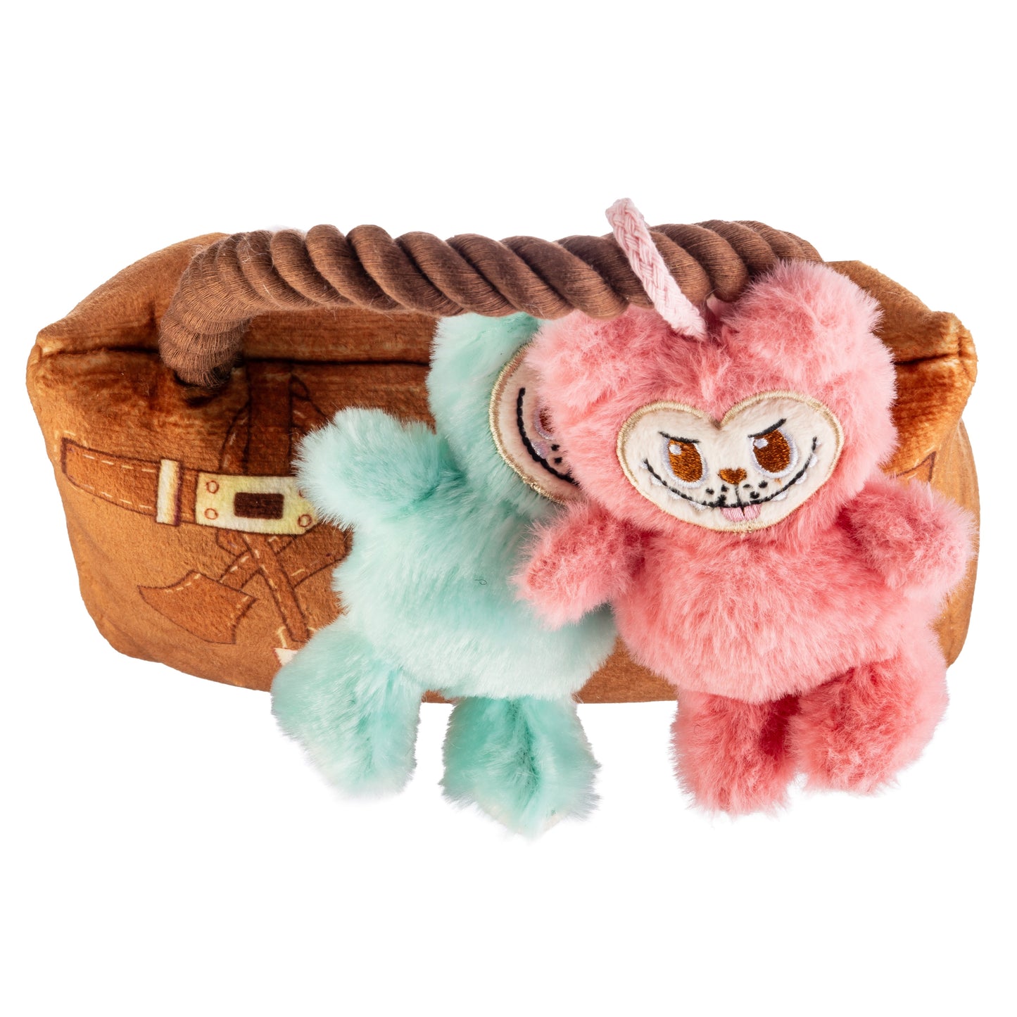 Labowwow Handbag | Squeaky Plush Dog Toy with Crinkle & Mesh Lining