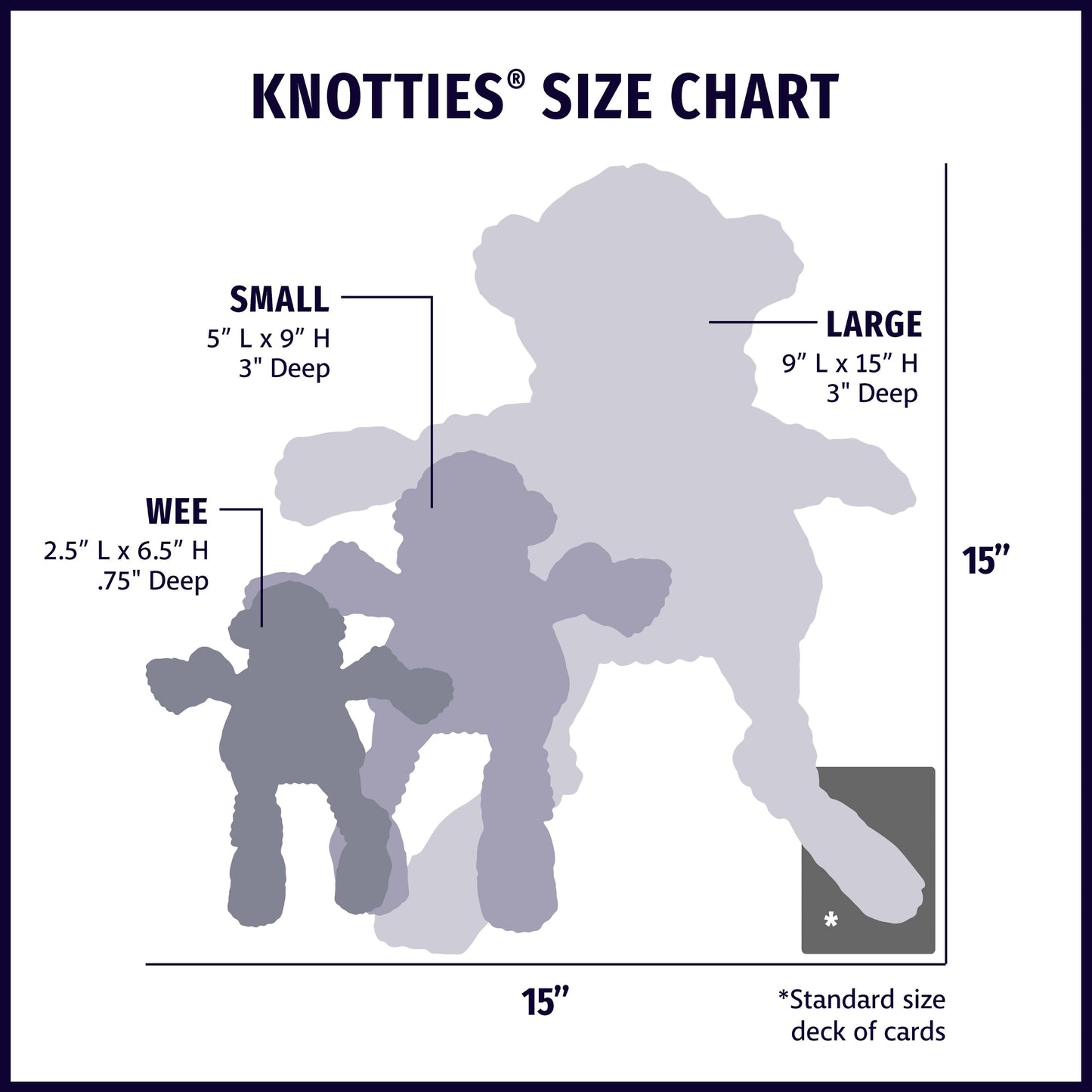 Rainbow Unicorn Knottie® Plush Dog Toy