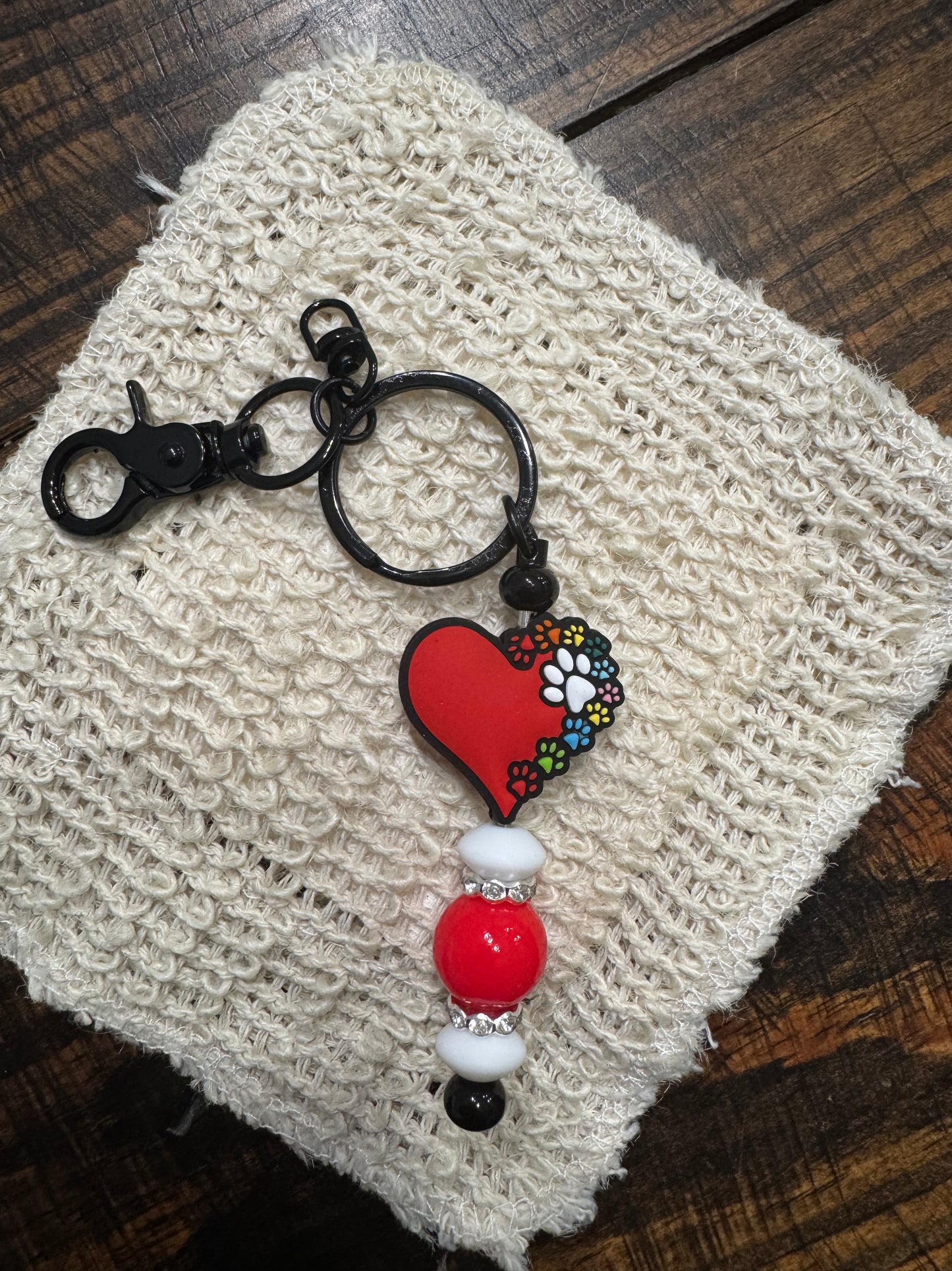 Beaded Pet Lover Keychains– Dog & Cat Mom Collection