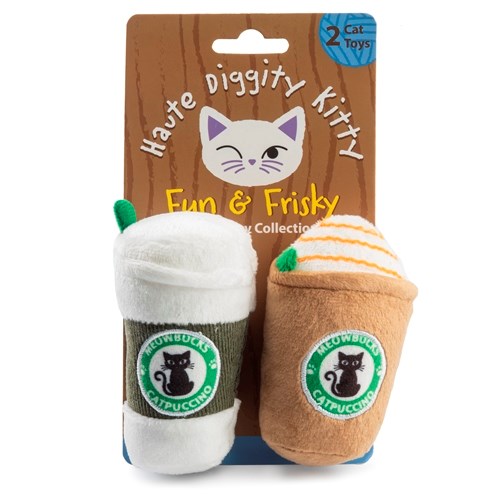 Meowbucks (2 coffee cups) - Organic Catnip