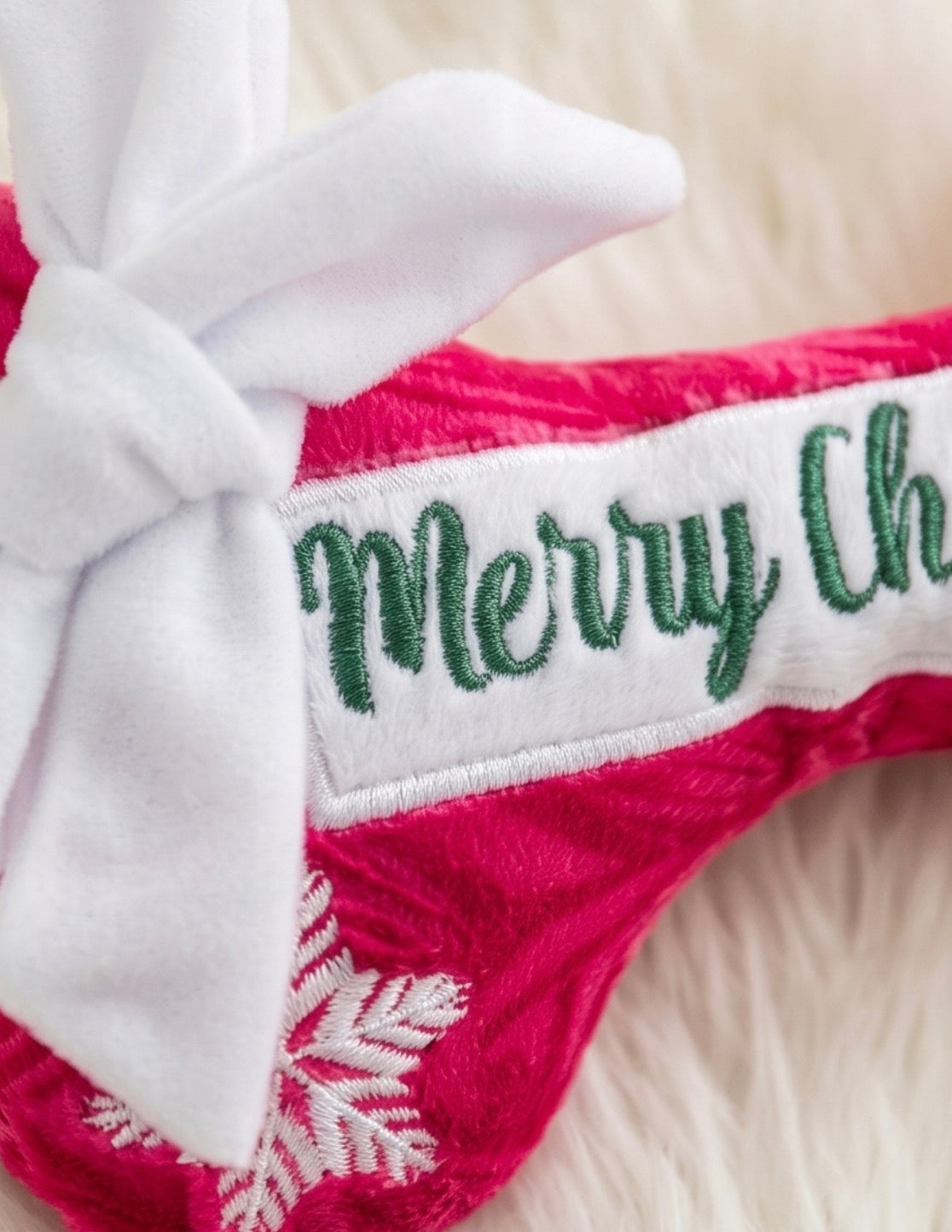 Puppermint Bone - Merry Christmas Plush Dog Toy Holiday