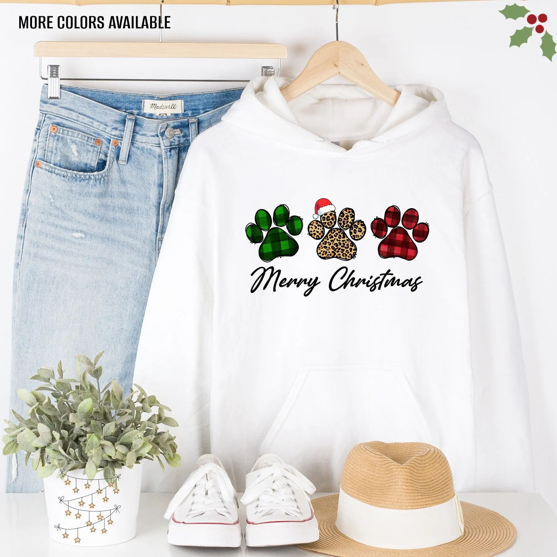 Christmas Holiday Dogs Unisex Hoodie Hunter K9