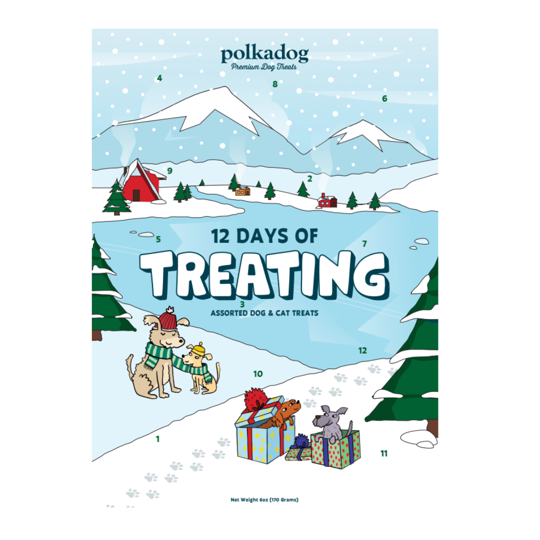 Polkadog 12 Days of Dog Treating Calendar