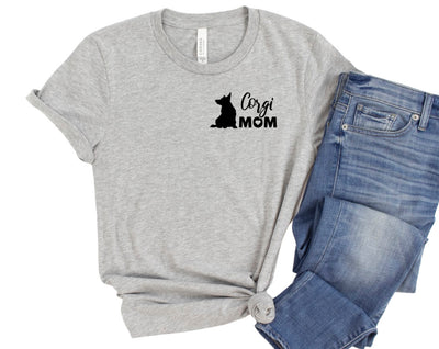 Corgi Dog Mom Unisex Bella & Canvas T-Shirt