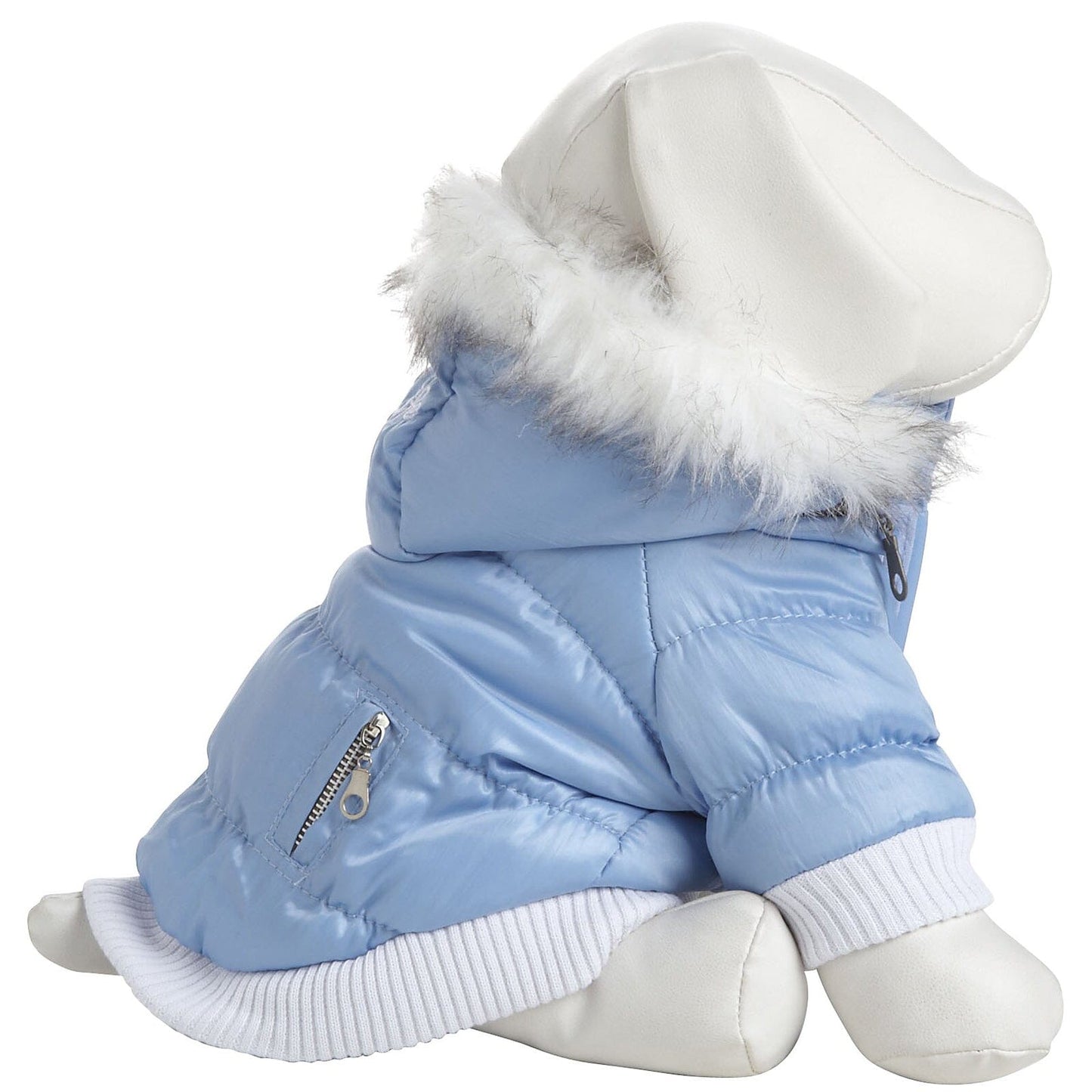 Pet Life ® Classic Metallic Fashion 3M Insulated Dog Coat Parka w/ Removable Hood