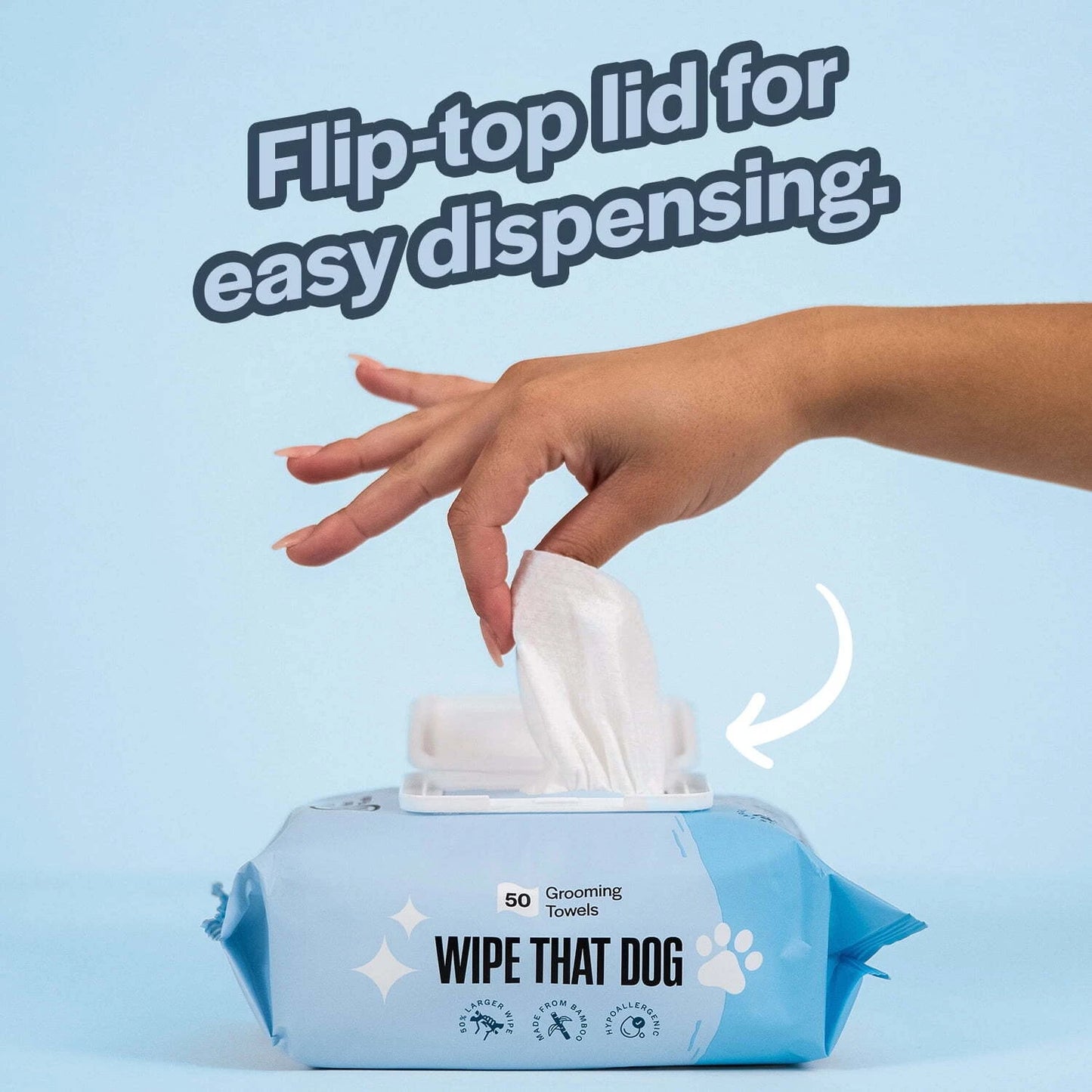 Mighty Good Solutions Wipe That Dog Extra Large Bamboo Grooming Towel