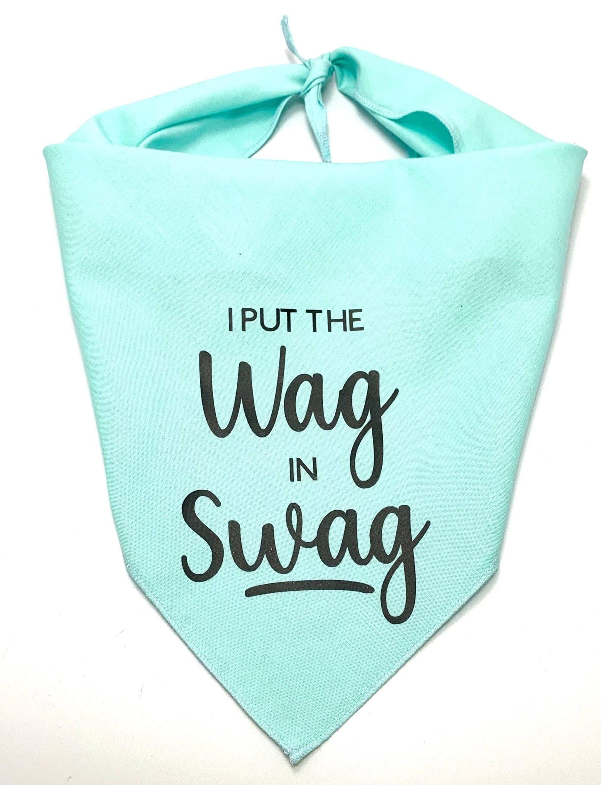 Wag in Swag Teal Dog Bandana Bark Beyond