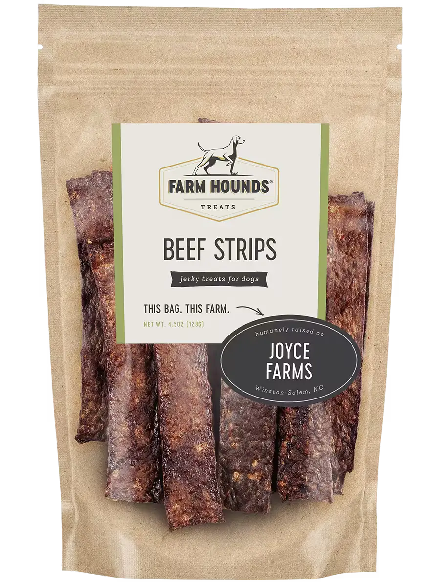 Farm Hounds Beef Strips, 100% dehydrated beef dog treats