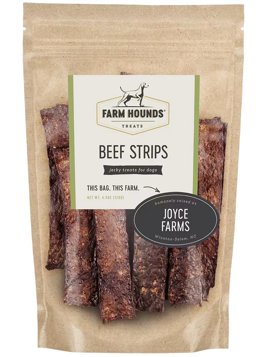 Farm Hounds Beef Strips, 100% dehydrated beef dog treats