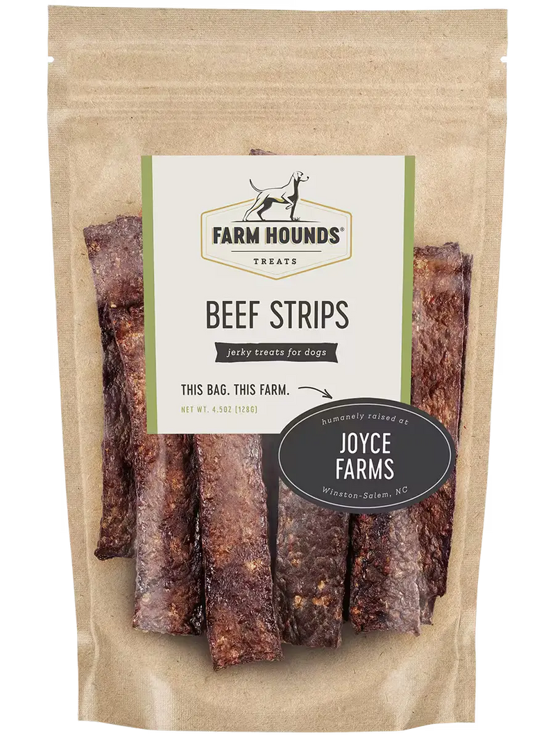 Farm Hounds Beef Strips, 100% dehydrated beef dog treats