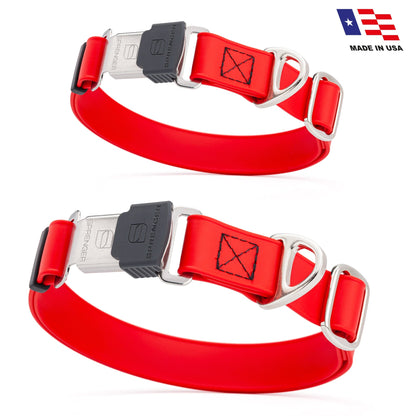Sprenger BioThane Waterproof Dog Collar with Stainless Steel ClicLock Quick Release Buckle