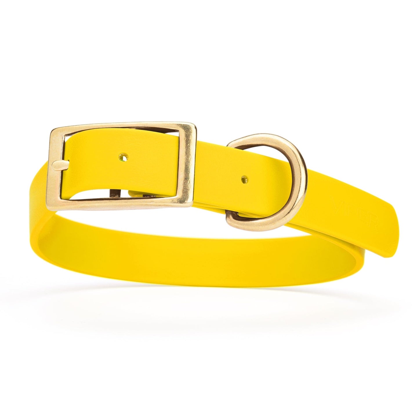 Viper Biothane Waterproof Dog Collar - Brass Hardware - Size XL (22 to 25 inches)