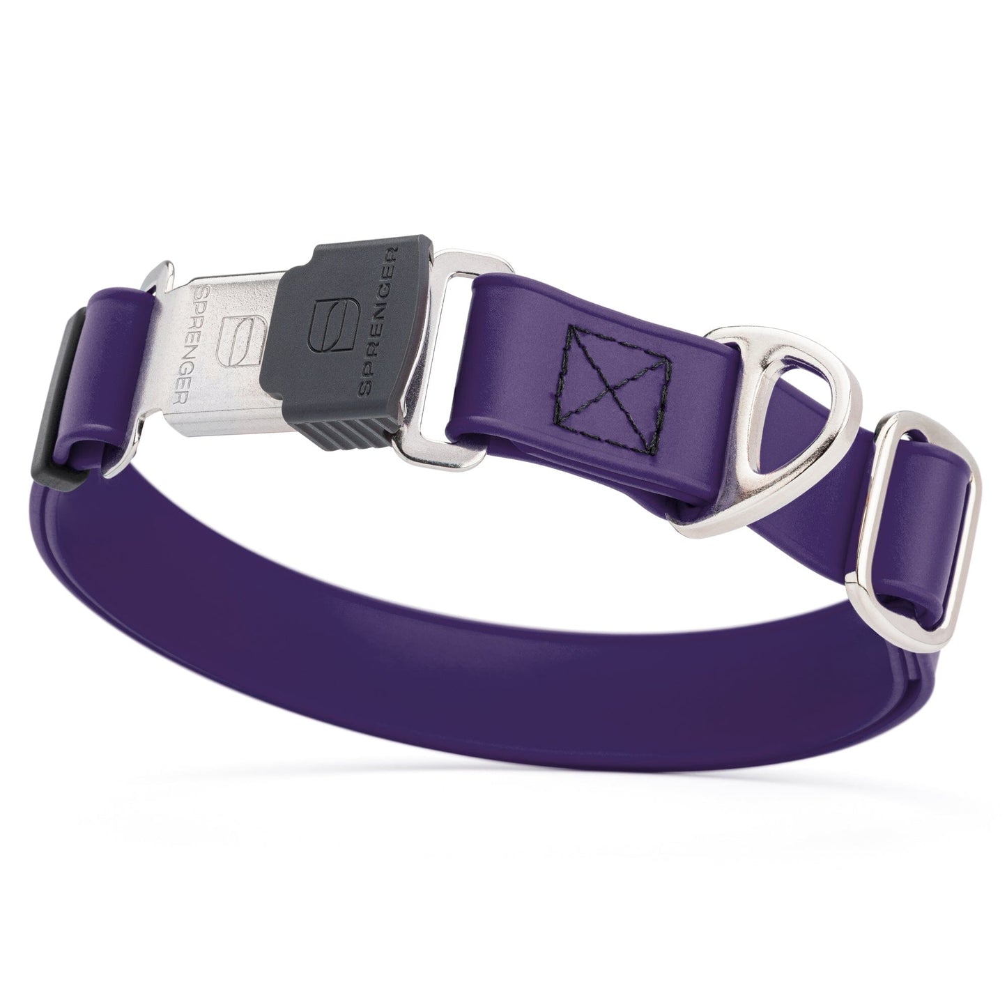 Sprenger BioThane Waterproof Dog Collar with Stainless Steel ClicLock Quick Release Buckle
