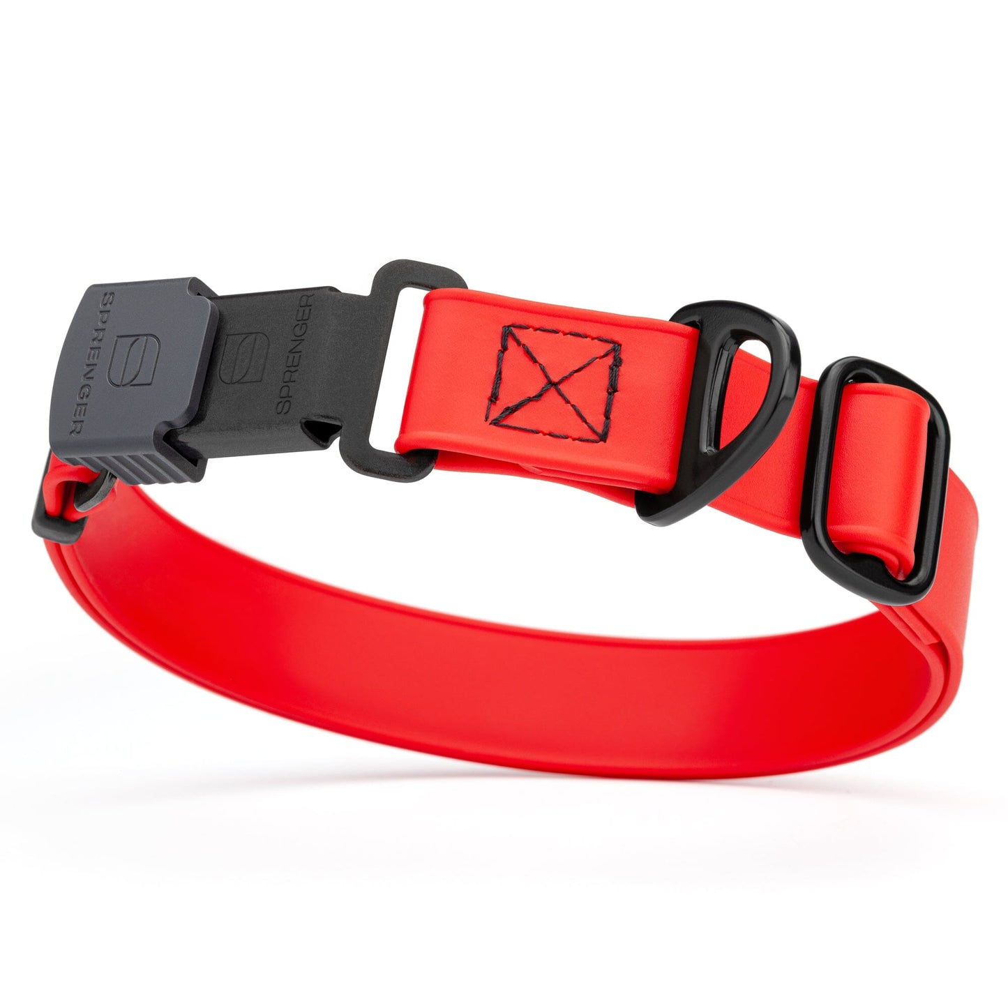 Sprenger BioThane Waterproof Dog Collar with Stainless Steel ClicLock Quick Release Buckle