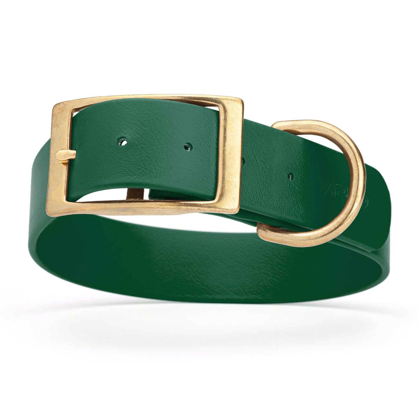 Viper Biothane Waterproof Dog Collar - Brass Hardware - 1.5in Wide, Size XXL (24 to 28 inches)