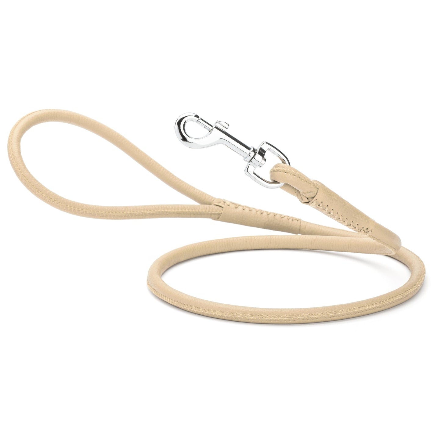 Soft Leather Round Dog Lead