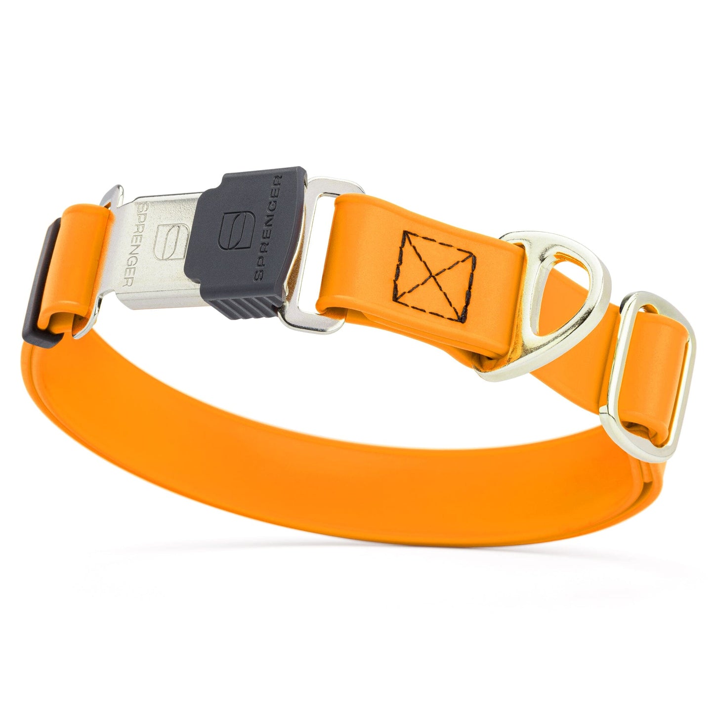 Sprenger BioThane Waterproof Dog Collar with Stainless Steel ClicLock Quick Release Buckle