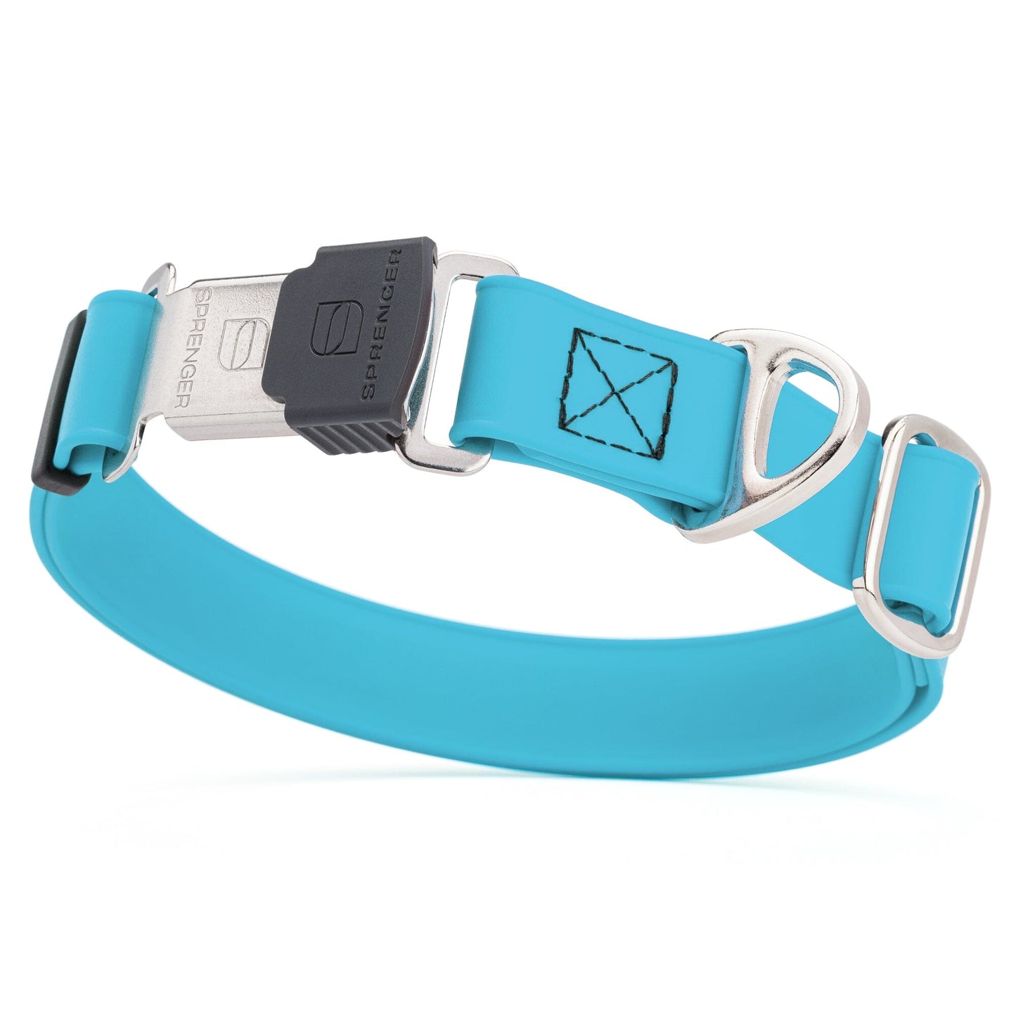 Sprenger BioThane Waterproof Dog Collar with Stainless Steel ClicLock Quick Release Buckle