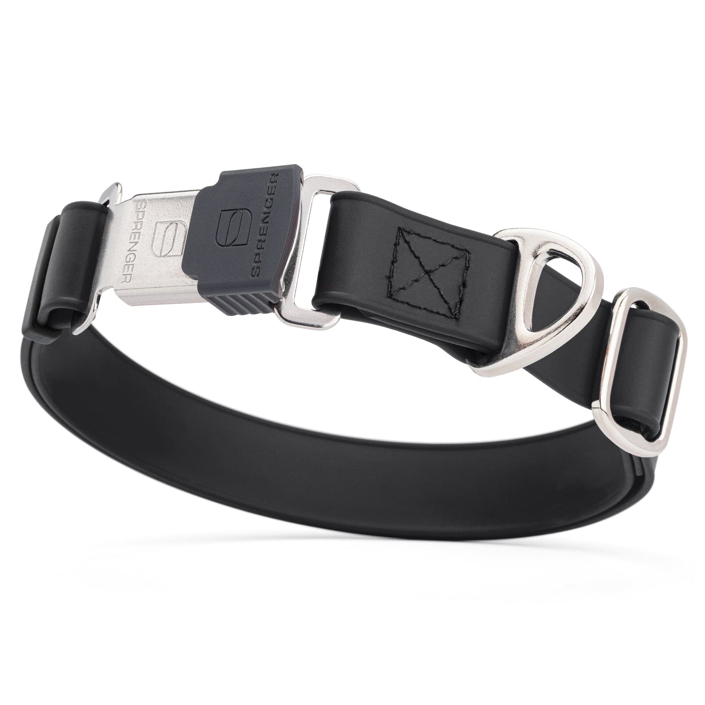 Sprenger BioThane Waterproof Dog Collar with Stainless Steel ClicLock Quick Release Buckle