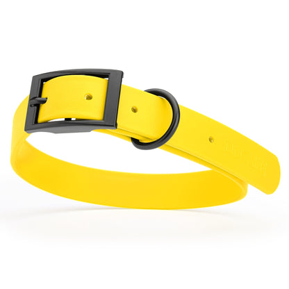 Dogline Biothane Waterproof Dog Collar with Black Hardware - Size XL (22 to 25 inches)