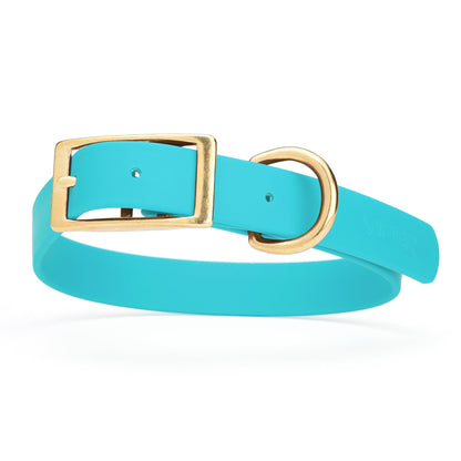Viper Biothane Waterproof Dog Collar - Brass Hardware - Size XL (22 to 25 inches)