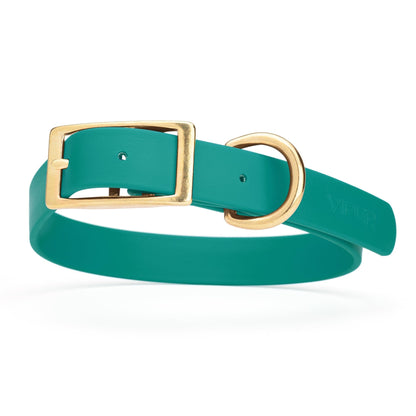 Viper Biothane Waterproof Dog Collar - Brass Hardware - Size L (18 to 22 inches)
