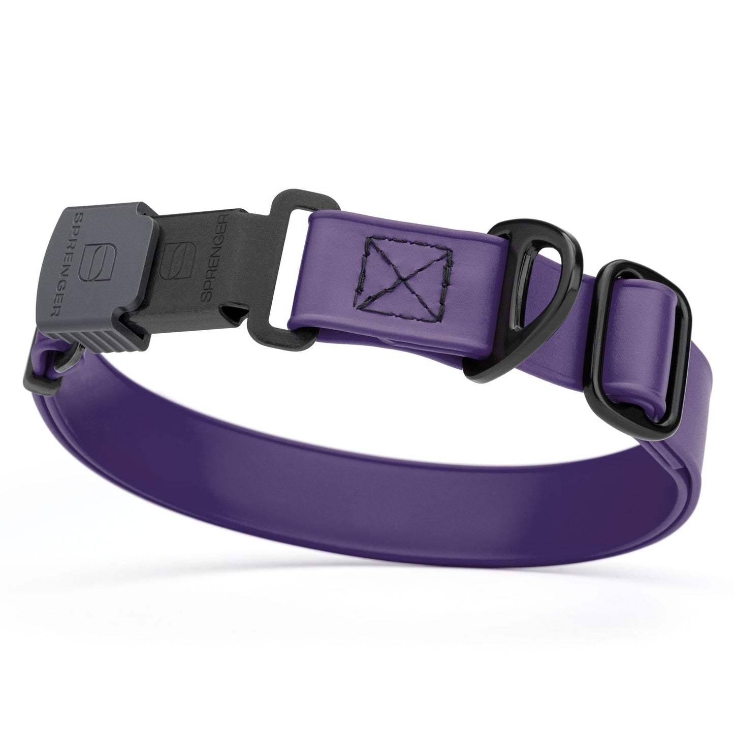 Sprenger BioThane Waterproof Dog Collar with Stainless Steel ClicLock Quick Release Buckle