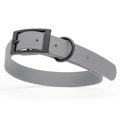 Dogline Biothane Waterproof Dog Collar with Black Hardware - Size L (18 to 22 inches)