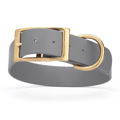 Viper Biothane Waterproof Dog Collar - Brass Hardware - 1.5in Wide, Size XXL (24 to 28 inches)