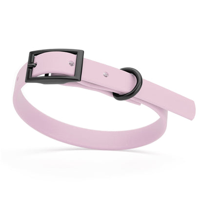 Dogline Biothane Waterproof Dog Collar with Black Hardware - Size XS (9 to 12 inches)