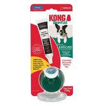 KONG Dental Ball w/Tropiclean Enticer Teeth Cleaning Gel Honey Chicken 1ea/MD, 1 oz - Bark & Beyond