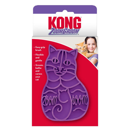 KONG Cat Zoomgroom Purple 1ea/One Size - Bark & Beyond