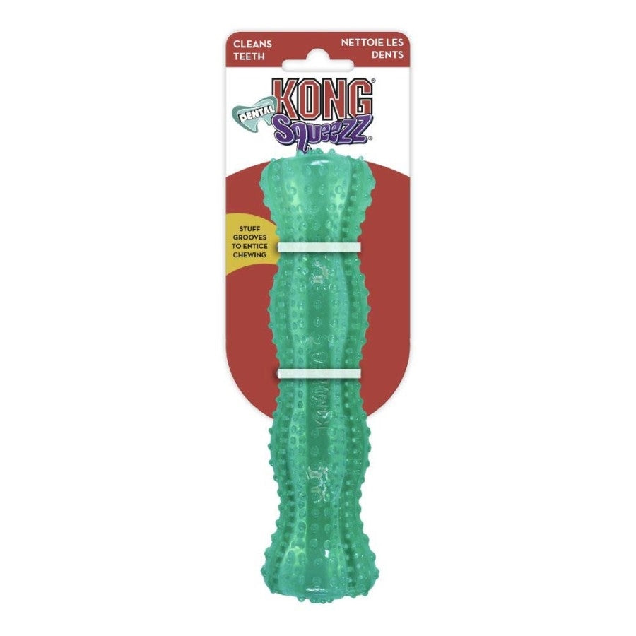 KONG Dental Squeezz Stick Dog Chew Teal 1ea/MD - Bark & Beyond