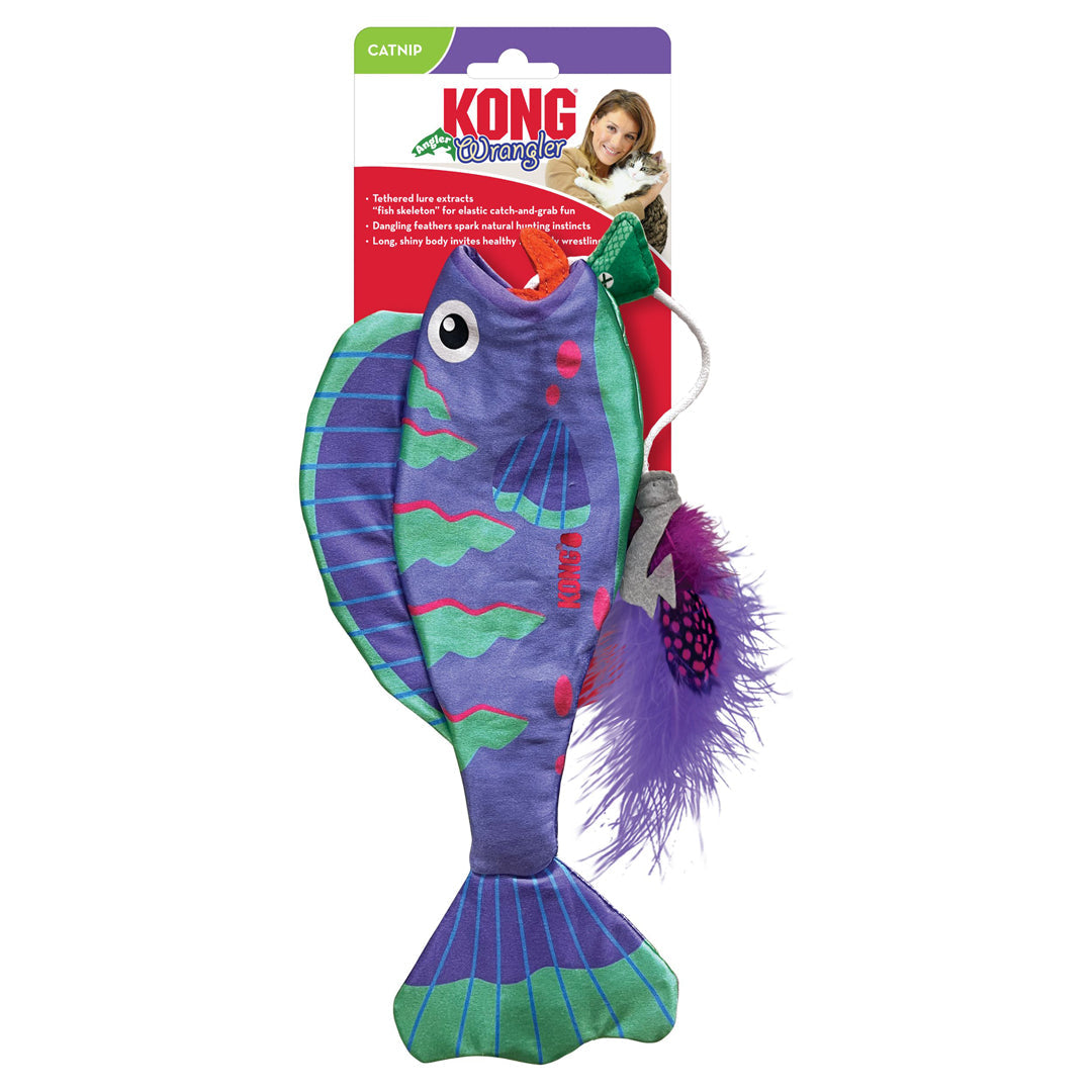 KONG Wrangler Angler Fish Cat Toy Assorted 1ea/One Size - Bark & Beyond