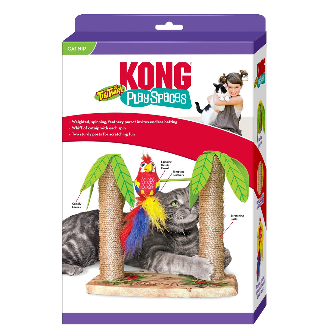 KONG Play Spaces Tiki Twirl Cat Toy 1ea/One Size KONG