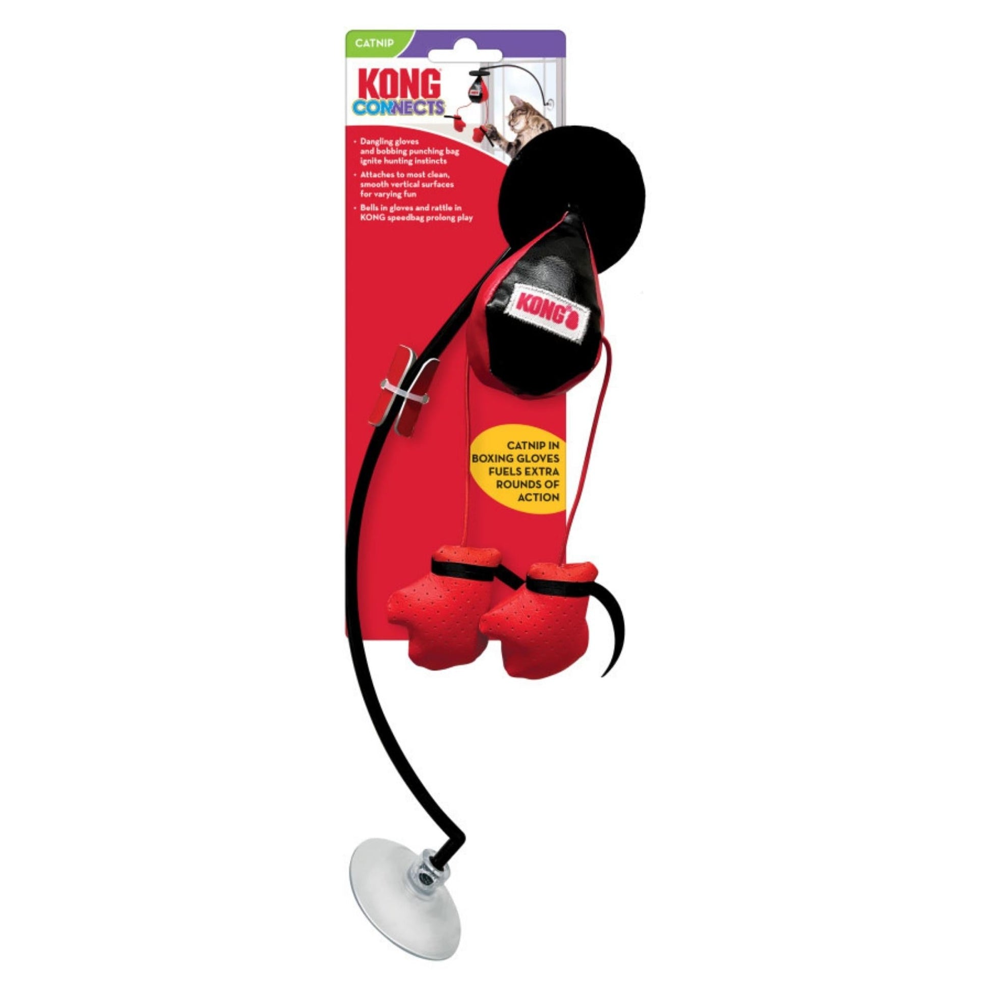 KONG Connects Window Boxing Cat Toy 1ea/One Size KONG