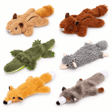 Crinkle Critters Stuffing-Free Dog Toy with Squeaker